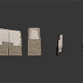Ancient Stone Building Structure With Ruined Architectural Fragments And Blocks