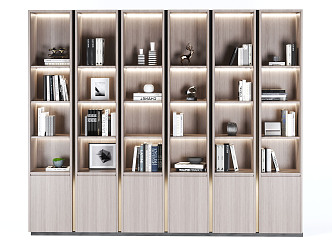 Modern Bookcase Bookshelf 3d model