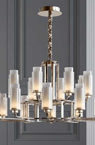 New Chinese Chandelier 3d model