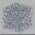 Gray Cube Decorative Ornament Set with Hollow Out Honeycomb Lattice Structure for Modern Home Decoration