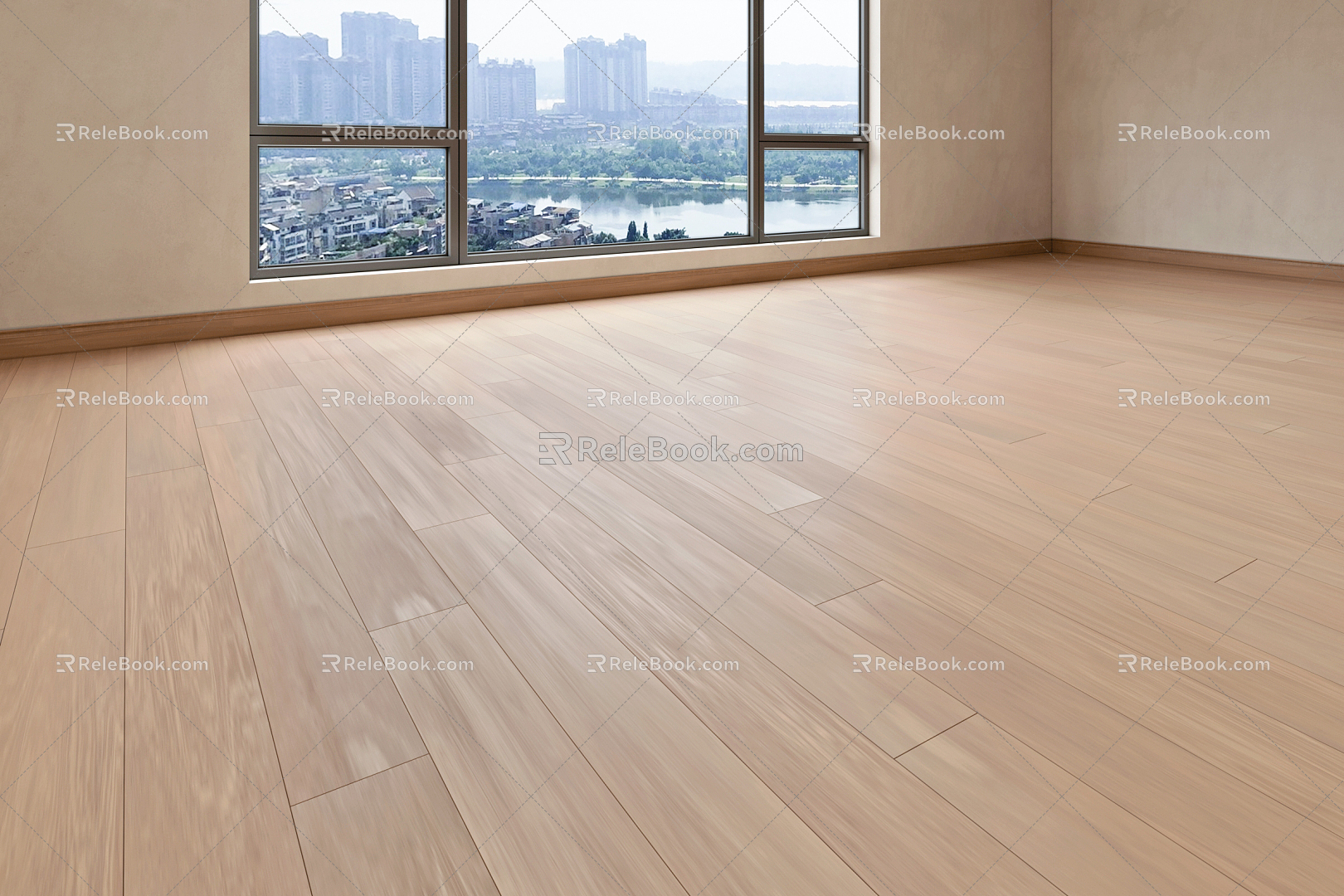 Modern Flooring Wood Flooring 3d model