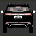 Black Modern SUV With Shiny Exterior And Stylish Alloy Wheels Design
