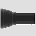 Rechargeable Flashlight Black and Red Design with Ergonomic Handle Grip Portable Household Appliance