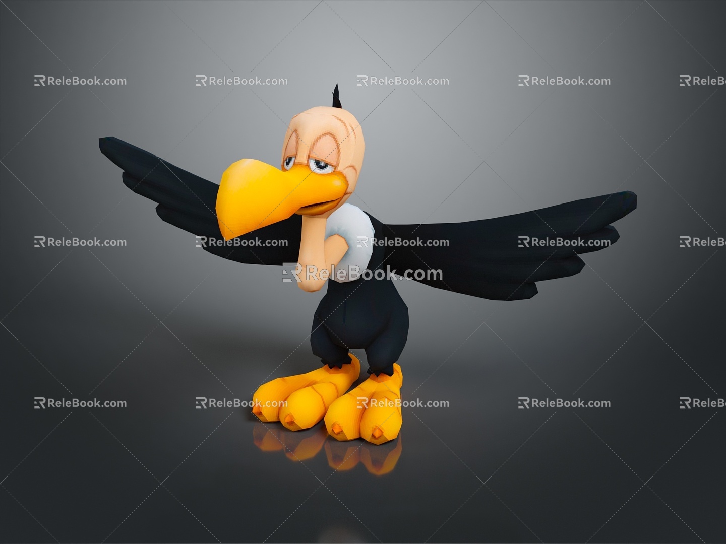 Bird Vulture Birds Bird Bird Animal Game Animal Cartoon Animal PBR Animal 3d model