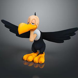 Bird Vulture Birds Bird Animal Game Animal Cartoon Animal PBR Animal 3d model