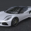 White Sports Car Featuring Modern Sleek Body Design Alloy Wheels And LED Headlights