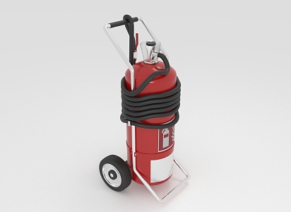 Modern Fire Extinguisher Mobile Fire Extinguisher 3d model