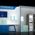 5G End to End Commercial Products Store Front Desk With Display Screen And Equipment