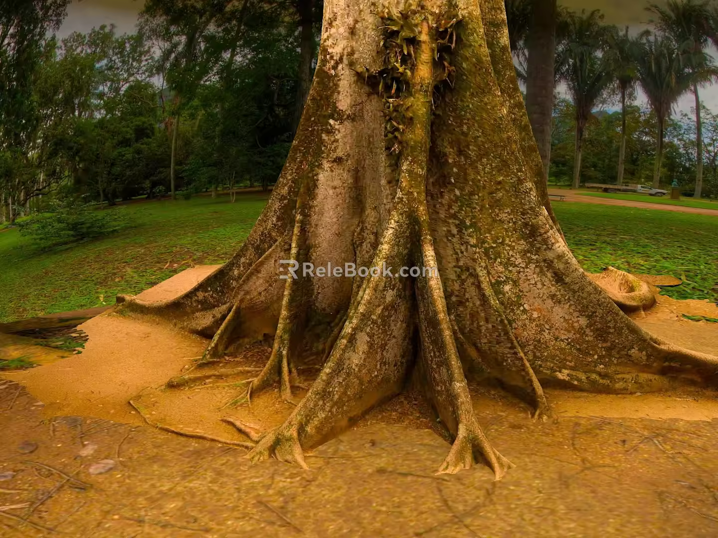 Big Tree CG Tree Cartoon Tree Cartoon Tree CG Big Tree Cartoon Big Tree Cartoon Big Tree Plants 3d model