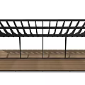 Modern gallery structure 3d model