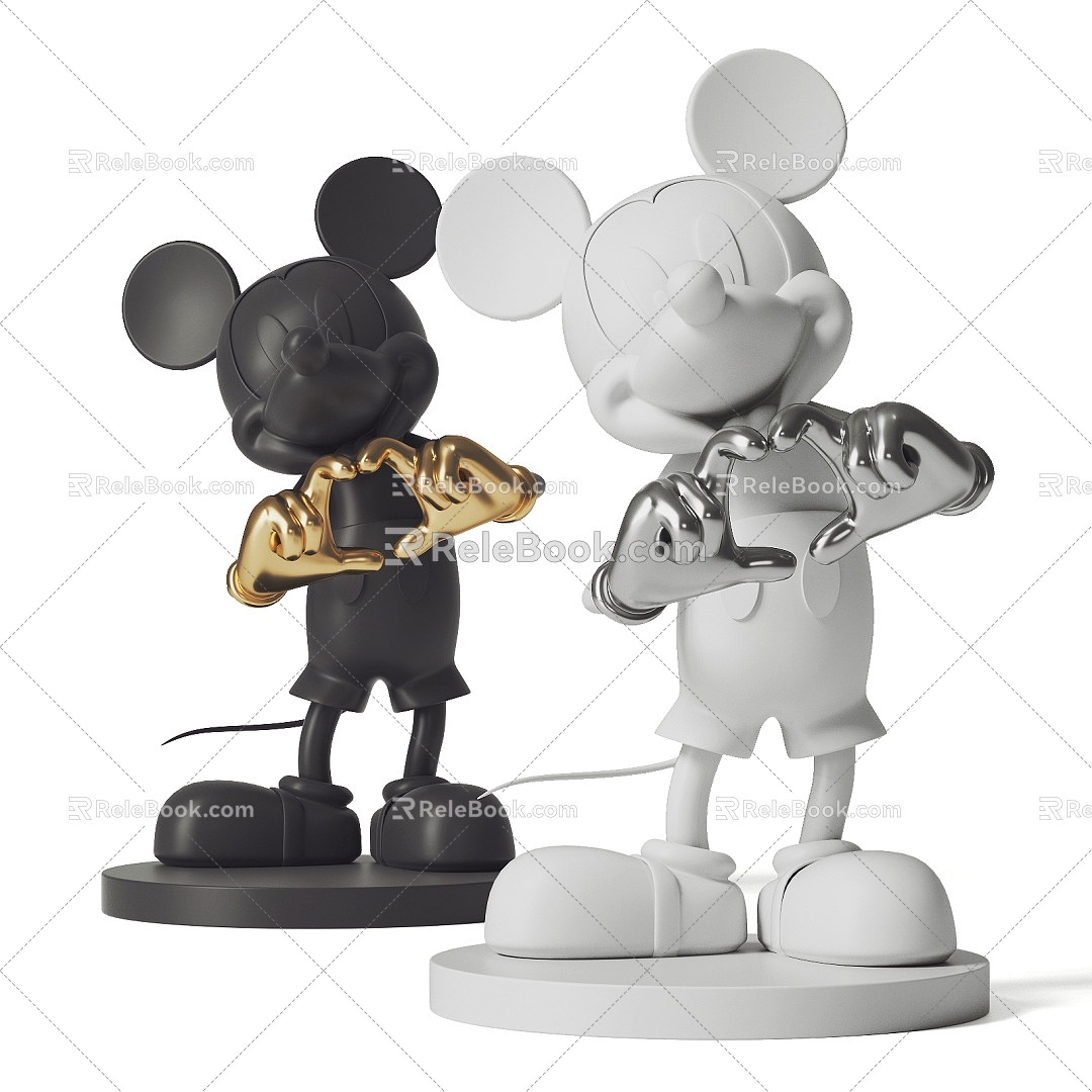 Modern Mickey Mouse Doll Ornaments 3d model