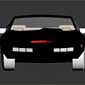Black Sports Car With Sleek Design Transparent Windows Light Colored Seats And White Wheels