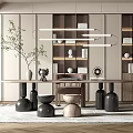 Modern study 3d model