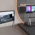 Smart stand TV LCD laser stand TV full screen mobile TV 3d model