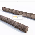 Natural Wood And Stone Logs With Rustic Texture For Home Decorative Use