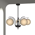 Nordic Middle Ancient Chandelier 3d model