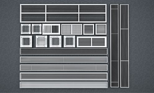 Modern air outlet 3d model