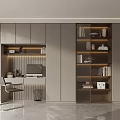 Modern bookcase 3d model