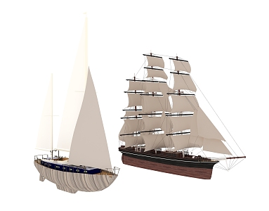 Modern Sailing 3d model