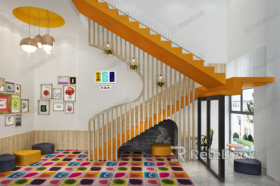 Nordic Kindergarten Children's Staircase model