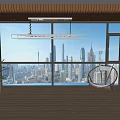 modern floor-to-ceiling windows floor-to-ceiling windows 3d model