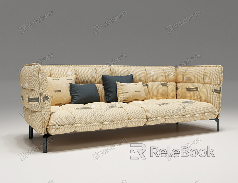 modern double sofa sofa model