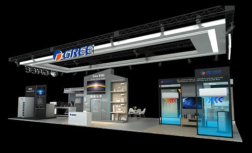 Modern Exhibition Booth Exhibition Hall Exhibition 3d model