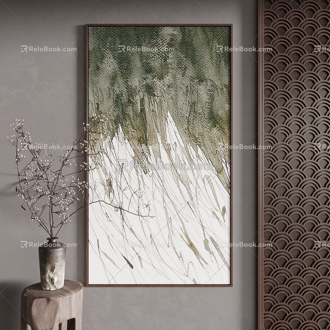 New Chinese Decorative Painting 3d model