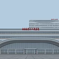 Modern Hospital Building Design Featuring High Rise Tower And Low Rise Connected Structure