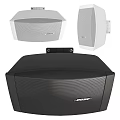 Bose Home Speakers With White And Black Designs For Wall And Desktop Use