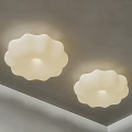 Log wind ceiling lamp cream wind ceiling lamp bedroom ceiling lamp modern ceiling lamp 3d model