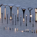 Decorative Modern Outdoor Lights in Various Styles with LED Illumination for Garden Patio
