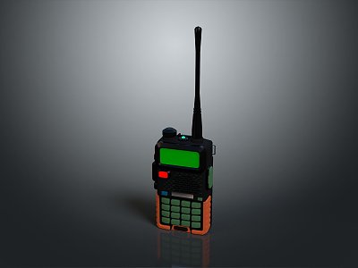 Walkie-talkie military walkie-talkie military radio military wireless telephone wireless telephone military communication equipment 3d model