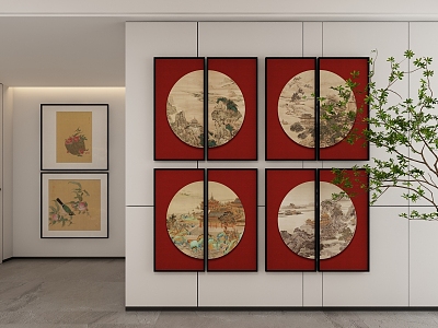 New Chinese Style Decorative Hanging Painting model