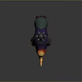 Mechanical Rhino Character With Colorful Body Futuristic Components And Decorative Parts