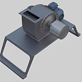 Industrial Centrifugal Fan with Electric Motor and Heavy Duty Metal Mounting Frame