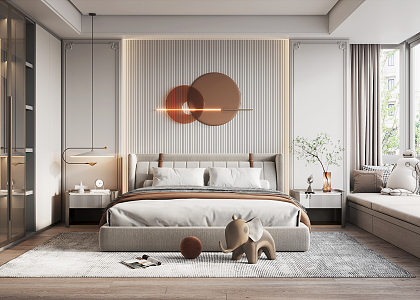 Modern Bedroom Home Bedroom 3d model