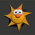 Sun Icons Moon Solar System Saturn Jupiter Mars Earth Pluto Neptune Venus 3d model