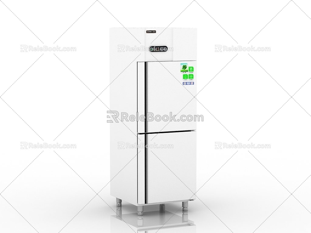 Modern Fridge Freezer 3d model