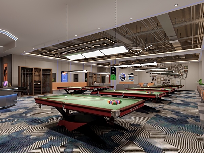 Billiard room 3d model