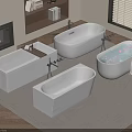 Modern Freestanding Bathtubs In Multiple Styles With White Design And Interior Setting