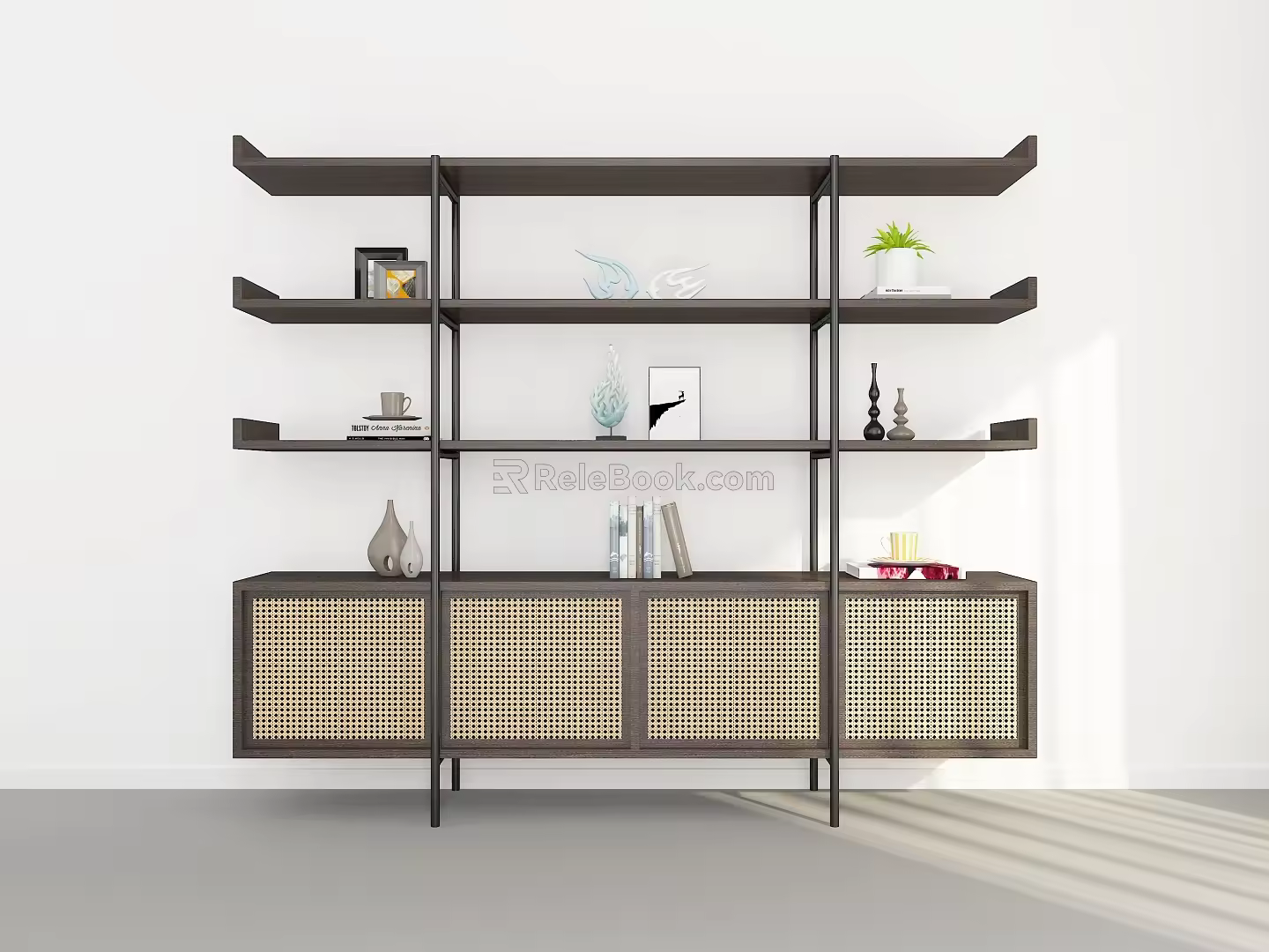 Bookshelf Decoration Bookshelf Ornaments Bookcase Rack Bookshelf Storage Rack Decorative Rack 3d model