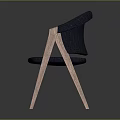 Modern Leisure Chair with Gray Fabric Upholstery Light Wood Armrests and Legs