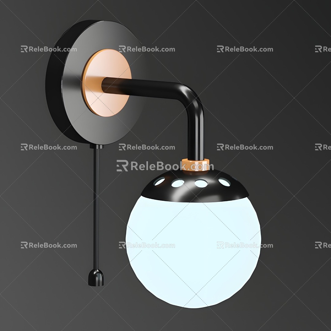 Lighting lamp wall lamp wall lamp bedside lamp 3d model