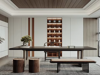 Modern Tea Room 3d model