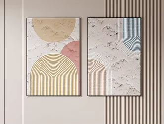 Simple Texture Hanging Painting 3d model