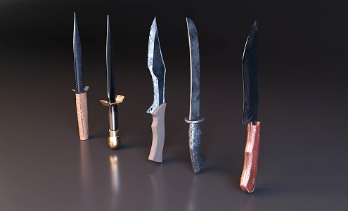 Modern Weapon Dagger 3d model