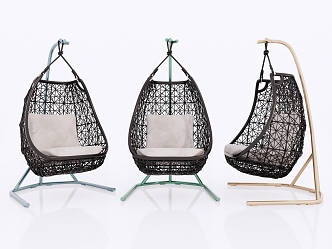 Modern Hanging Chair Swing Chair Hanging Basket Rocking Chair 3d model