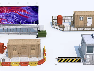 INDUSTRIAL LOFT CONSTRUCTION SITE 3d model