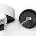 modern staircase revolving staircase 3d model